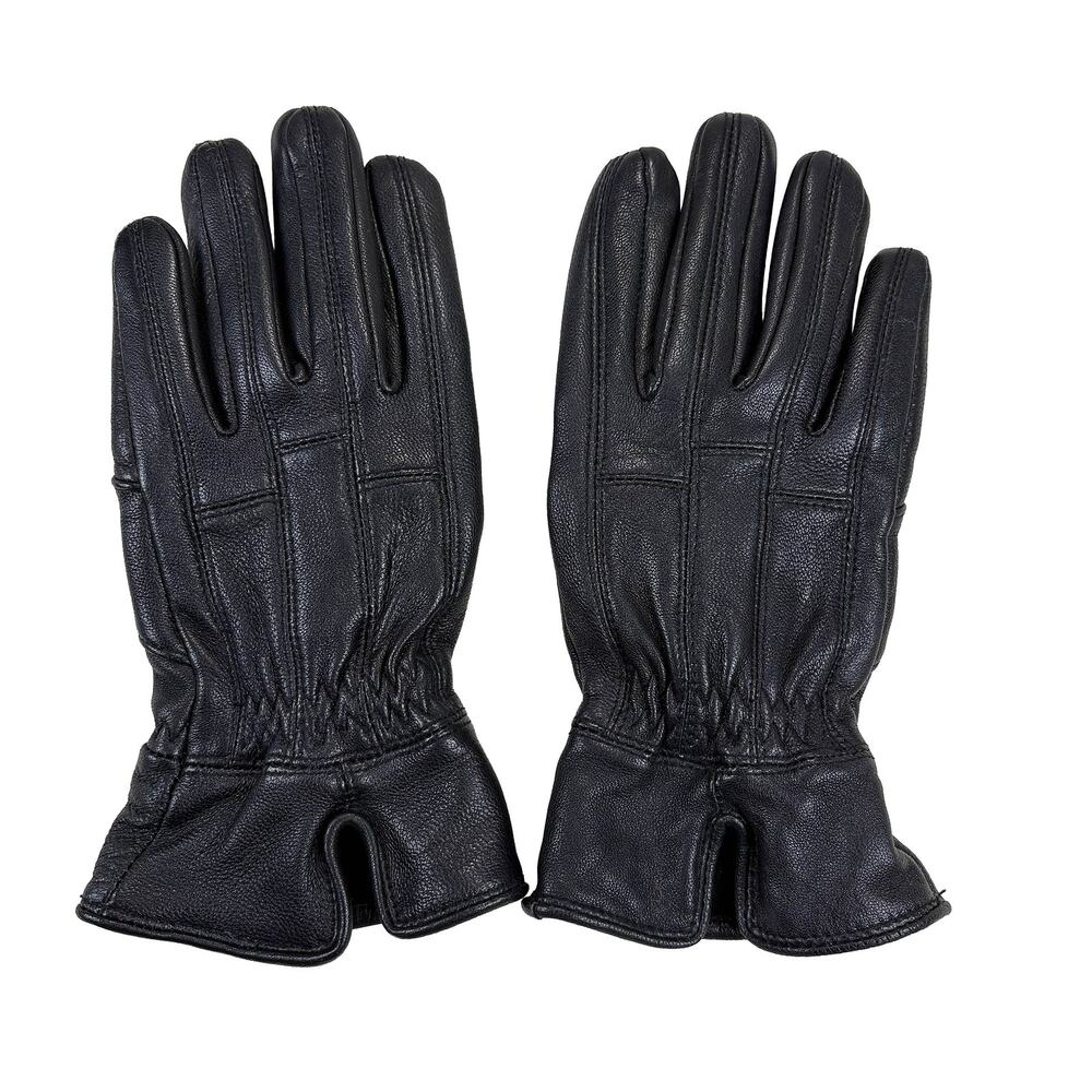 Sheepskin Leather Gloves Black Womens Size S Thinsulate Insulated Winter Driving